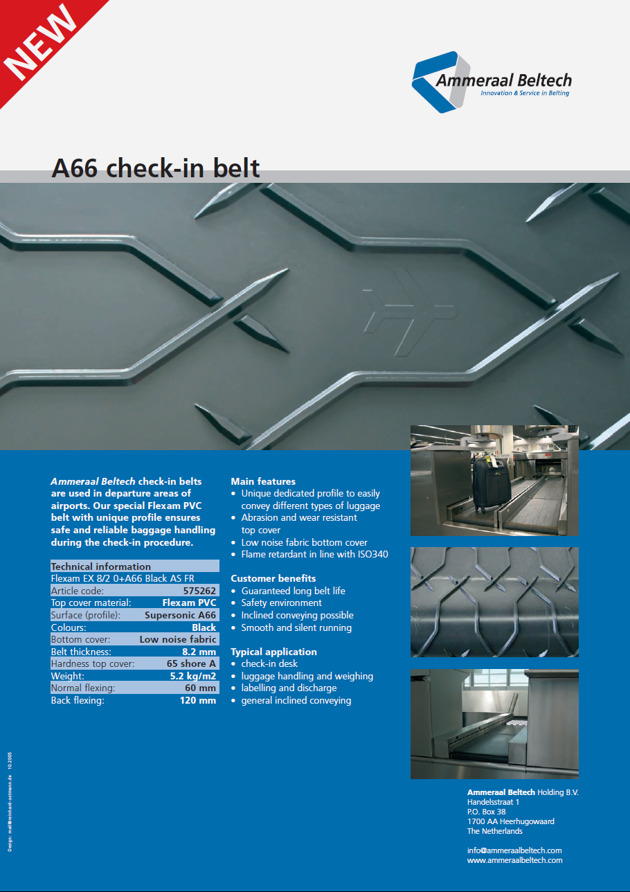 A66 check-in belt